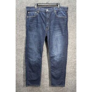 Levis 505 Jeans Mens 40x32 Blue Regular Straight Leg Denim Stretch Dark Wash